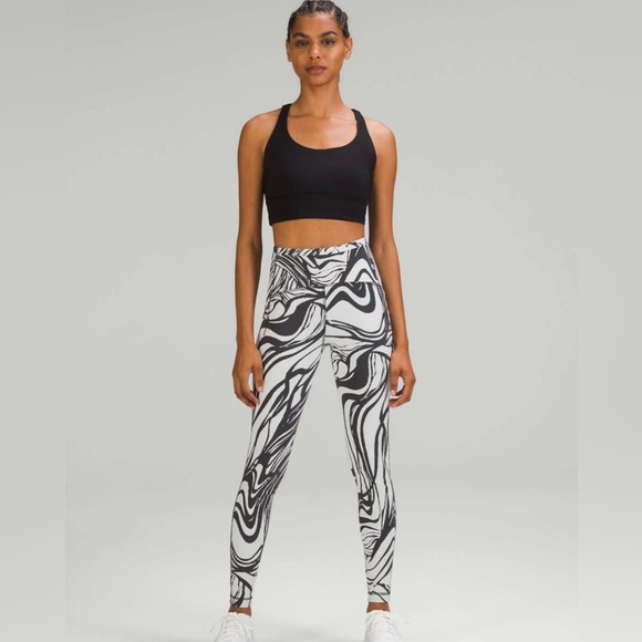 Swift Speed High Rise Tight 28” Spin Off Jacquard Vapor Graphite Grey  NWT!  B-4 - Picture 4 of 9